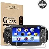 (Pack of 2) Screen Protector For PS Vita 1000, Akwox Premium HD Clear 9H Tempered Glass Screen Protective Film For Sony PlayStation Vita PSV 1000-Max Clarity And Touch Accuracy Film