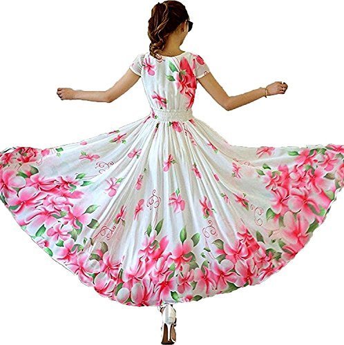 smily creation women's gerogette printed semi-stiched gown (rw1_white_freesize)
