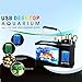 Docooler USB Desktop Mini Fish/small fry Tank Aquarium with LED Clockthumb 1