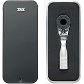 711L Mini Ratchet Wrench - One of The World's Smallest 1/4" EDC Ratchet Wrench for Tight Spaces - Alloy Steel - for Single-En