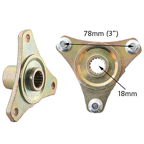 WPHMOTO Go Kart Rear Axle Assembly Complete Wheel Hub Kit & Tires With