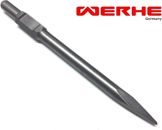Burin Pelle SDS Max WERHE Profi 110 X 410 Mm – Accessoire Puissant Pour Marteau Perforateur / Burineur