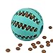 MixMart Natural Rubber Dog Toy Balls (2.6in) with Minty Scent-2 Pack (Grass Green/Mint)