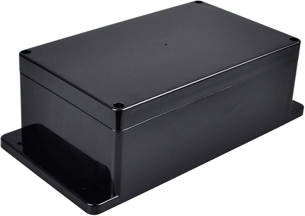 Therlan Project Box ABS IP65 Waterproof Enclosure 200x120x75mm Black