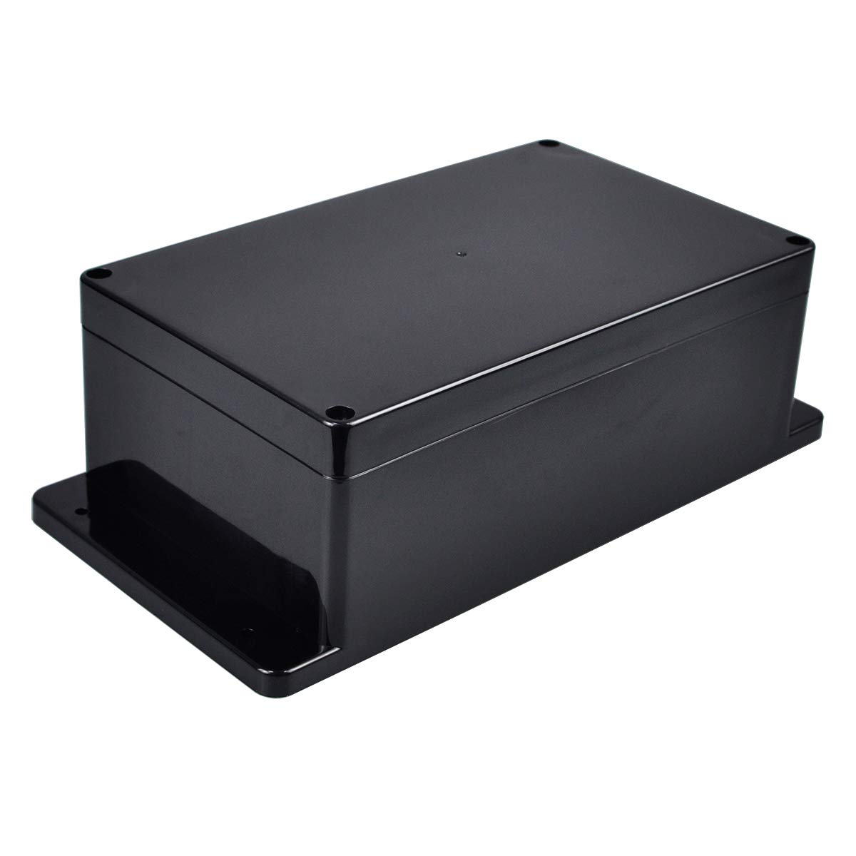 Project Box with Fixed Ear Therlan DIY IP65 Waterproof Junction Box ABS Universal Electronics Project Enclosure Black Project Boxes Dustproof Plastic Case Indoor Outdoor Connecting (200 * 120 * 75mm)