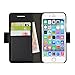 iPhone 6/6s Plus Detachable Folio Leather Case, Yowosmart Genuine Leather Card Slot Holder Cash Pocket with Kickstand Works with Car Magnetic Holder Slim Soft for Apple iPhone 6/6s Plus 5.5 Inch Black
