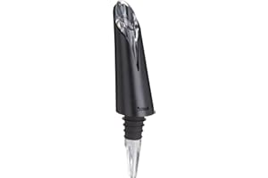 Trudeau Premium Wine Aerator and Decanter Pouring Spout, Clear Medium