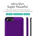 BIGFOX iPhone 7 Plus Battery Case, iPhone 8 Plus/7 Plus Charger Case 4200mAh Magnetic Battery Cases Slim Rechargeable External Battery Pack for iPhone 8 Plus/7 Plus/6S Plus/6 Plus (Purple)