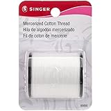 SINGER Mercerized Cotton Thread 175 Yards-White Size 50