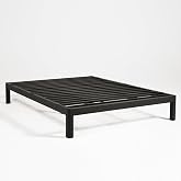 Purple Metal Platform Bed Frame, King, 12 Inch Low-Profile Steel Bed Frame | No Box Spring Needed, Sturdy Support, Silent and Slip-Free, Made in USA