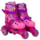 PlayWheels Disney Princess Kids Convertible 2-in-1 Skates - Junior Size 6-9