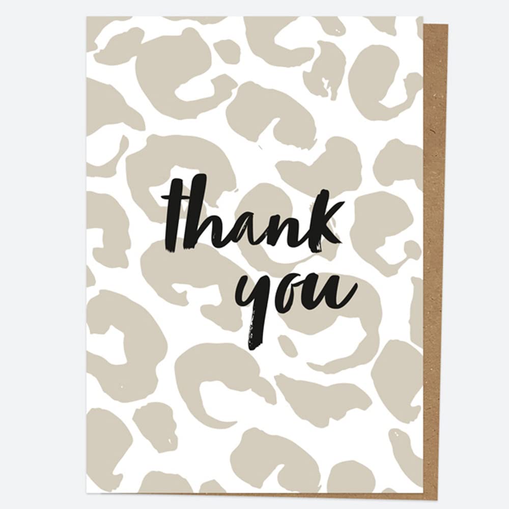 Ready to Write Thank You Open Out Cards - Animal Print - Pack of 10. Animal Print Thank You Card, Thank You Card, Animal Print, Ready To Write Thank You.
