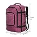 Hynes Eagle Travel Backpack 40L Flight Approved Carry on Backpack Red Violet with 3PCS Packing Cubes 2017