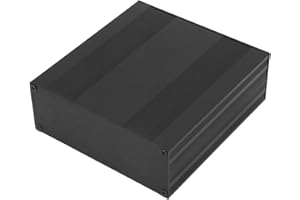 Aluminum Electronic Project Box, 54x145x150mm Enclosure Electronic DIY Circuit Board Project Black Aluminum Box Enclosure Spl