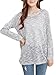 Alipolo Women Knitted Round Neck Long Sleeve Pullovers Sweater Plus Size