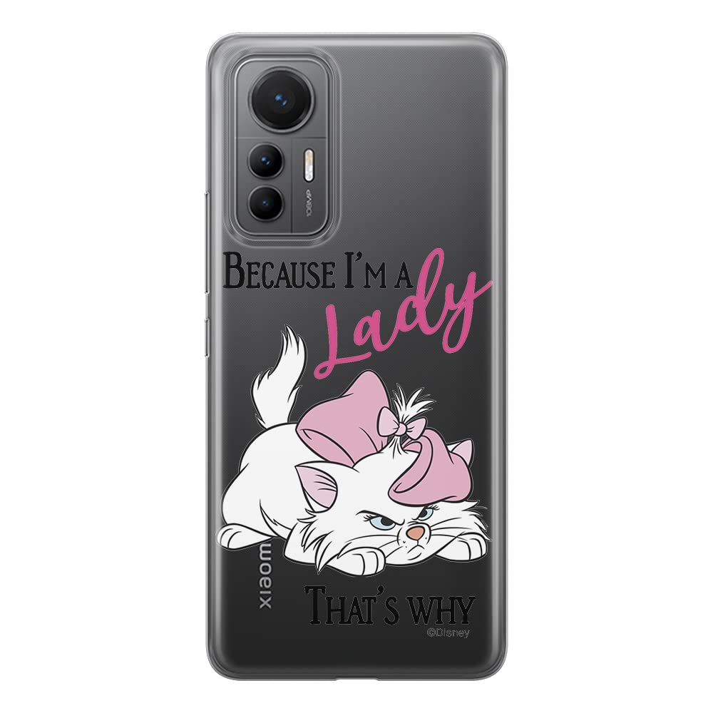 ERT GROUP mobile phone case for Xiaomi MI 12 LITE original and officially Licensed Disney pattern Marie 004 optimally adapted to the shape of the mobile phone, partially transparent