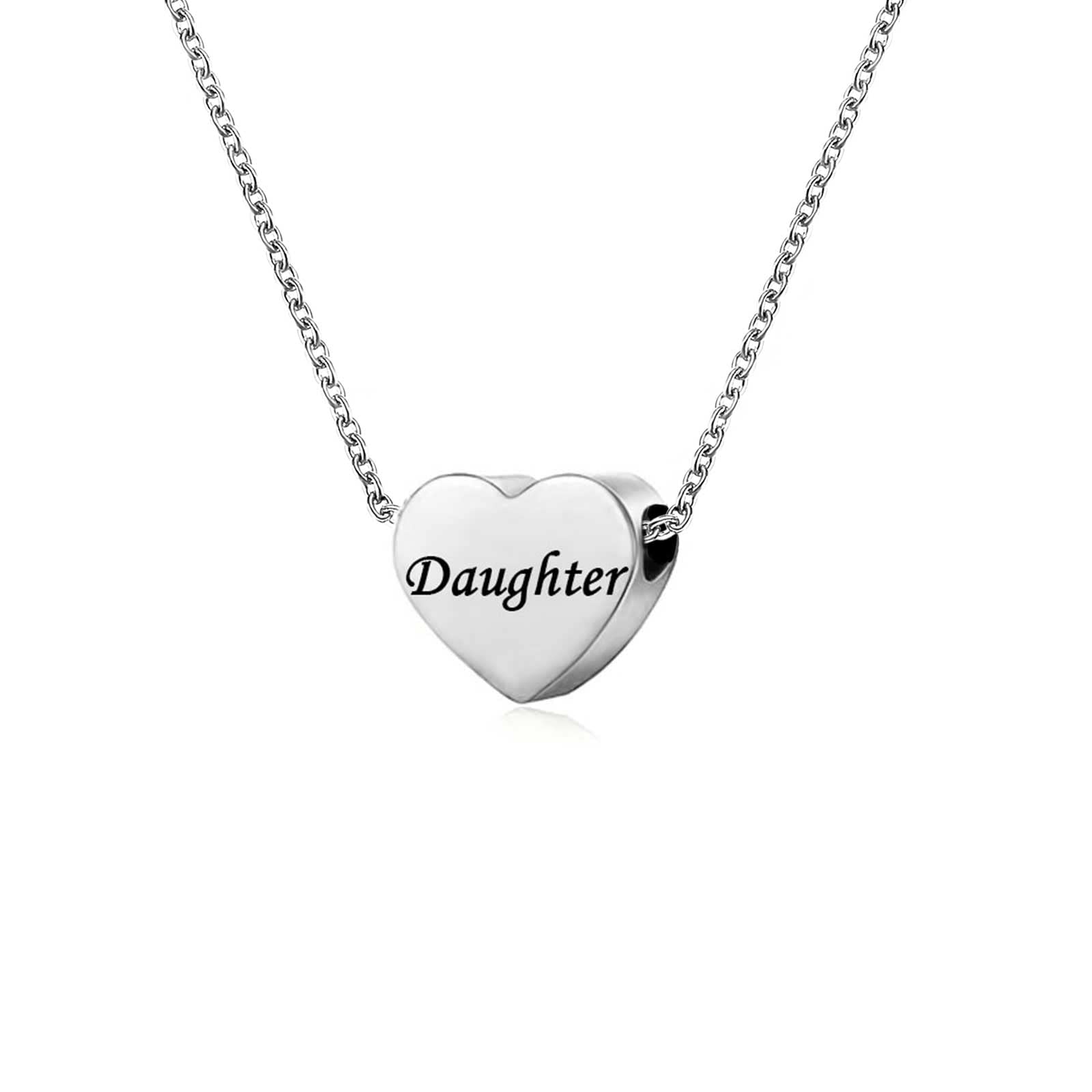 KunBead Jewelry 18 inch Daughter Necklace Gift from Mum Dad