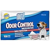 OUT! 5 Layer Odor Control Quilted Dog Pads, 21 x 21 inches, Multiple Counts