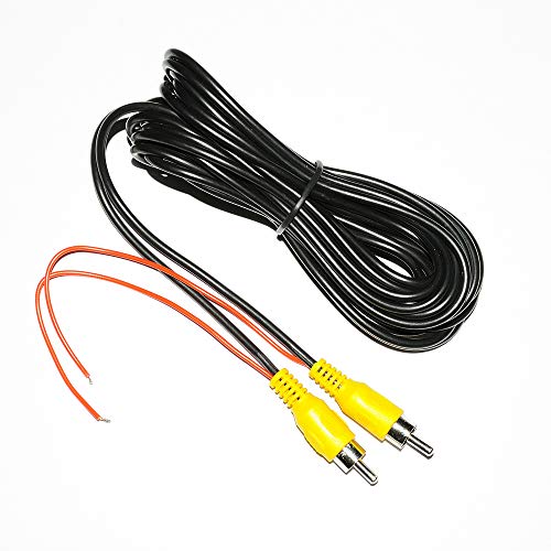 Backup Camera RCA Video Cable,CAR Reverse Rear View Parking Camera Video Cable with Detection Wire (6M)