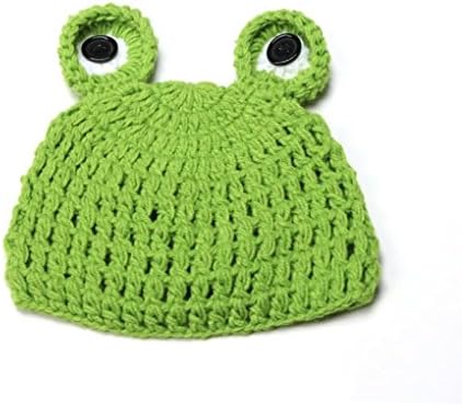 Meidus Cute Frog Newborn Crochet Outfits Warm Set Cap Boy Cap Girl Hat Baby Cap Baby Hat For Infant Newborn Photography Prop