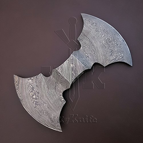 Handmade Damascus Steel AXE Hatchet Head Knife VK2038 - Thumbnail 4