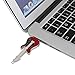 CHUYI Metal Guitar Shape 8GB USB 2.0 Flash Drive Waterproof Pen Drive Date Storage Memory Stick Thumb Drive(Red)