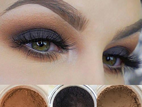 Matte Eyeshadow Palette | All Natural Mineral Makeup | Vegan & Cruelty Free Cosmetics | Get this Look Trio “CAPTIVATING” | Made in the USA