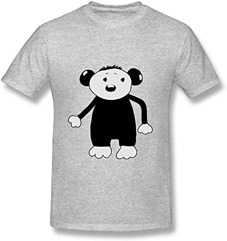 Dekotai Male O-Neck Nano T-shirt Gray Cute Leprechaun -Goblin - V2 Poly Cotton Blend T-shirt X-Large