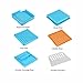 TUATUA Second Generation Empty Capsule Plates Holder with Spreader, 100 Holes 0# Vitamins Coffee Powder Manual Filling Capsules Tool