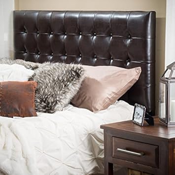 Amazon.  Lansing King to Cal King Adjustable Brown Tufted 