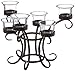 DC America WTC108 Wrought Iron Table Torchiere with Glass Cups