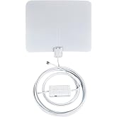 Winegard FlatWave Amped Pro TH-3000 Multidirectional Indoor TV Antenna | 60 Mile Range, Amped, Smart Signal Meter, Ultra-Thin, Dual-Color, Indoor Rated, Metro/Suburban Areas, 4K Ultra-HD, NextGen TV