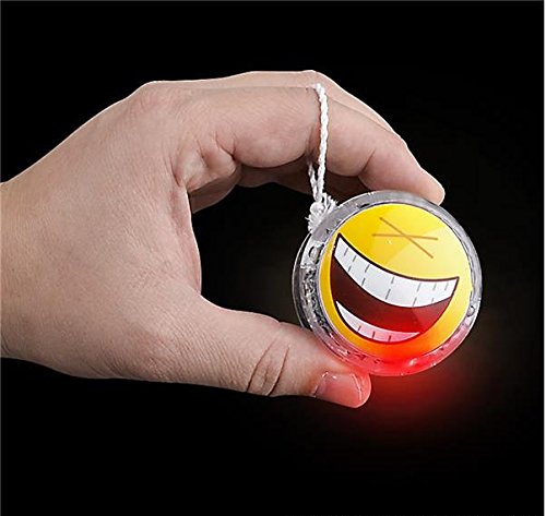 Rhode Island Novelty 2" Light-Up Emoticon Yoyo | Assorted Designs | 12-Pack - Thumbnail 3
