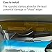 Car Sun Visor Extender Anti Glare Blocker, HD Day Night Driving Visor Glare Sun Shield Tinted Lens Blocker Car Extender Visor Sunscreen,[Reduces Glare&Eye strain] Extendable Visor for Car (Gray)