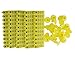 WGCD 100pcs Yellow 1-100 Number Plastic Livestock Ear Tag Animal Tag and 1pcs Ear Tag Applicator for Goat Sheep Pig