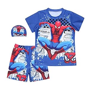 Jongen Badpakken Superheld Cosplay Spiderman Kinderen Badmode Badpak Cartoon Badpakken Zwemmen Kostuum Sport Baby…