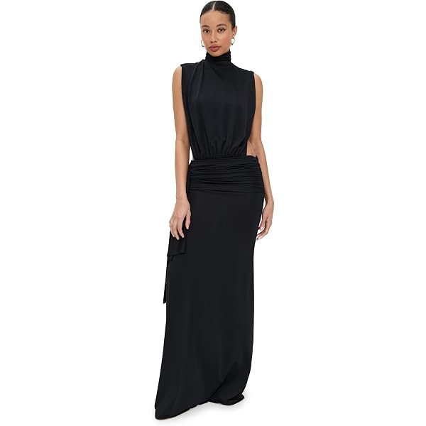 kenneth cole women's knot-front long-sleeve maxi dress Kenneth Cole Women's Long Sleeve Sheer Lace Maxi Dress at Amazon Women's Clothing store