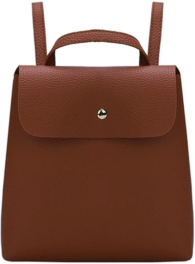 square leather backpack