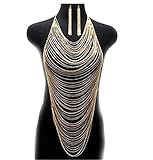 JY Jewelry Gold&Silver-plated Horizontally Layered Body Chain Body Jewelry