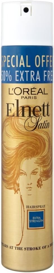 L'Oreal Paris Elnett Satin Hair Spray Extra Strength 300ml Strong Hold
