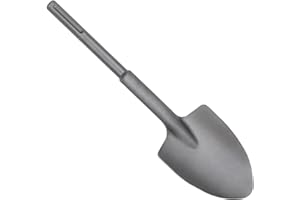 Phyxlyn 18-Inch SDS Max Steel Clay Spade, Ideal for Concrete Demolition, Jack Hammer Bit, Trenching and Digging Shovel Bit for Clay, Gravel, Frozen Soil, Concrete, 40Cr Alloy Steel
