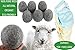 Organic Wool Dryer Balls - Grey 6 XL Premium Quality Reusable Natural Fabric Softener, 100% Hand Made, Natural, New Zealand Merino Wool, Fair-Trade