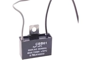 CHUANGNENG CBB61 250V AC 4uf 2 Wire Start Capacitor for Ceiling Fan