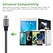 Amoner Micro USB Cable, Premium 6FT Nylon Braided High Charging Speed Cord for Android, Samsung Galaxy, HTC, Nokia, Blackberry, Sony and Other Tablet Smartphone(Black,3 Pack)
