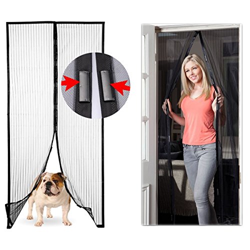 UPC 841933110523, Magic Mesh 2 Pack Set of Magnetic Instant Hands-Free Screen Doors For Home Pets Bugs 83 Inch x 39 Inch