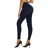 SPLASHGRIP Women Full Length Leggings High Waist Solid Lightweight Ankle Stretch Leggings Gym Yoga Pants Tights