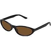 Fozono Narrow Retro Oval Sunglasses for Women Trendy Small Cateye Vintage Sun Glasses UV Protection FZN830