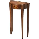 Butler Chester Console Table – Narrow Half Moon Table for Entryway & Hallway | Small Demilune Console Table & Entryway Table 