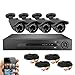 Best Vision System 8CH 4-in-1 HD 1080N DVR Security Surveillance System with 1TB Hard Drive Installed and 4 x 1.3MP Indoor/Outdoor Night Vision Bullet Cameras with App for Smartphone Remote Monitoring