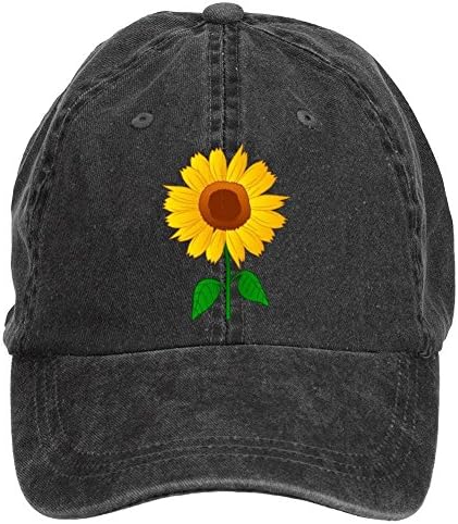 cyg5fw75r Sunflower Clipart Baseball Cap Velcro Adjustable Unisex Hat